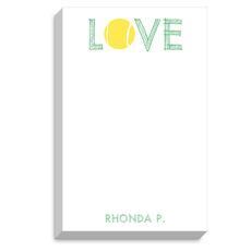 Tennis Love Chunky Notepad