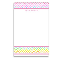 Watercolor Chevron Notepad