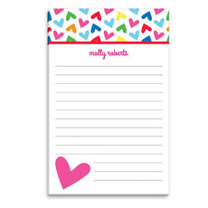 Rainbow Hearts Notepads