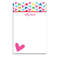 Rainbow Hearts Notepads