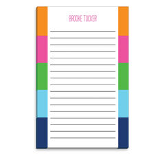 Sorbet Stripes Notepad