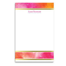 Pink Watercolor Notepad