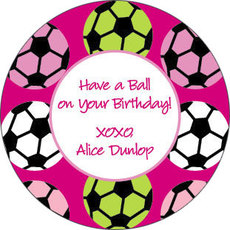 Girls Soccer Gift Stickers