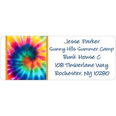 Tie-Dye Return Address Labels