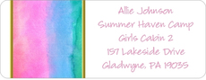 Pastel Watercolor Return Address Labels