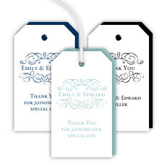 Ornate Scroll Hanging Gift Tags