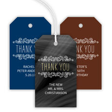 Thank You Scroll Hanging Gift Tags