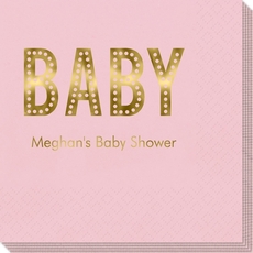 Polka Dot Baby Napkins