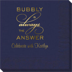 Bubbly is the Answer Napkins
