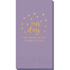 Confetti Dots Our Day Guest Towels