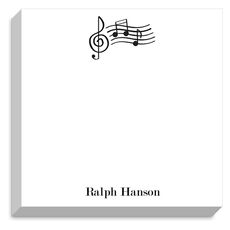 Music Notes Chunky Notepad