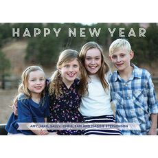 New Year&#039;s Holiday Photo Cards, Personalized New Year&#039;s Photo Cards - The Stationery Studio