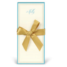 Turquoise and Gold List Notepad Set