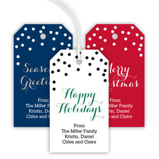 Holiday Confetti Hanging Gift Tags