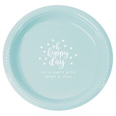 Confetti Dots Oh Happy Day Plastic Plates
