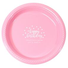 Confetti Dots Happy Birthday Plastic Plates
