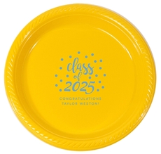 Class of Confetti Dots Plastic Plates