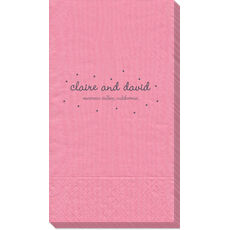Sweet Little Stars Moire Guest Towels