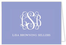 Periwinkle Folded Enclosure Cards