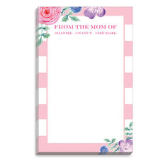 Striped Vintage Floral Mommy Notepads