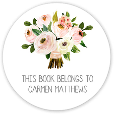 Pink Bouquet Gift Stickers