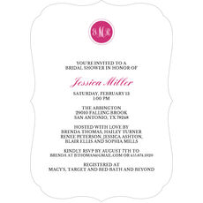 Circle Initials Shower Invitations