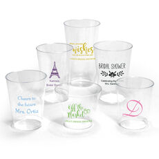 Design Your Own Bridal Shower Clear Plastic Cups