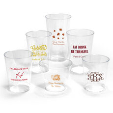 Design Your Own Thanksgiving Clear Plastic Cups