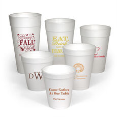 Design Your Own Thanksgiving Styrofoam Cups