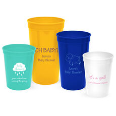 Design Your Own Baby Shower Stadium Cups