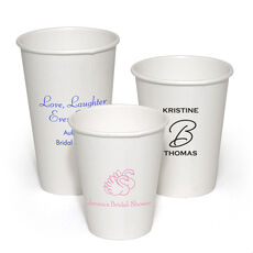 Design Your Own Bridal Shower Paper Coffee Cups