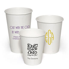 Design Your Own New Year's Eve Paper Coffee Cups