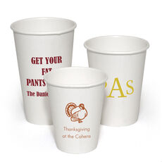Design Your Own Thanksgiving Paper Coffee Cups
