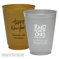Design Your Own New Year's Eve Colored Shatterproof Cups