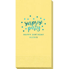 Surprise Party Confetti Dots Guest Towels