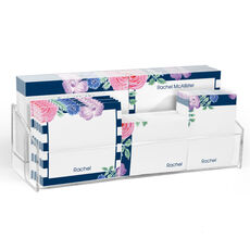 Navy Vintage Flower Post-it® Ensemble