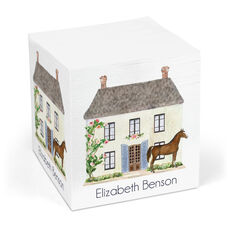 Country Home Sticky Memo Cube