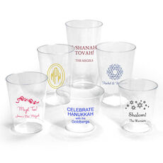 Design Your Own Jewish Celebration Clear Plastic Cups