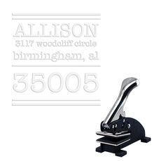 Big Zip Name Address Embosser