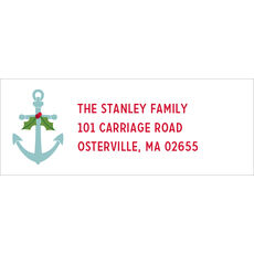 Festive Anchor Return Address Labels