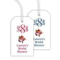 Floral Monogram Hanging Gift Tags