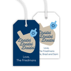 Dreidel Hanging Gift Tags