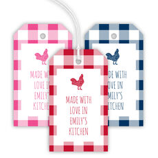 Gingham Hanging Gift Tags