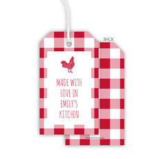 Gingham Hanging Gift Tags