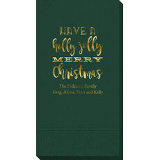 Holly Jolly Christmas Guest Towels