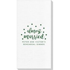 Confetti Dots Almost Married Deville Guest Towels