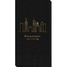 New York City Skyline Guest Towels