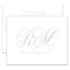 Cherwell Folded Note Cards - Embossed