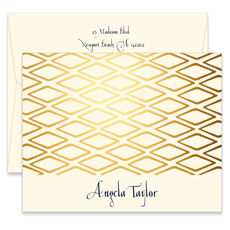 Infinity Folded Note Cards on Triple Thick Stock - Raised Ink