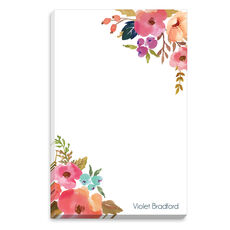 Fall Watercolor Peony Notepads